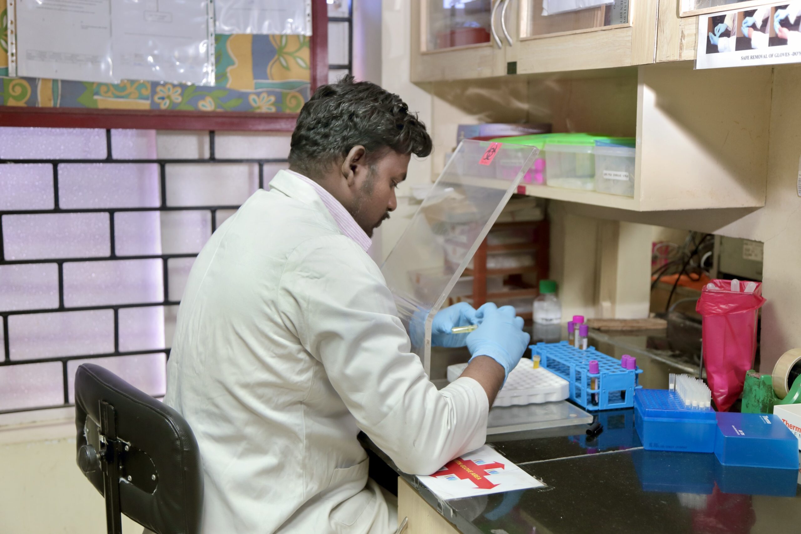 Tests Being Done In The Lab, Vhs Yrgcare Medical Centre, Chennai