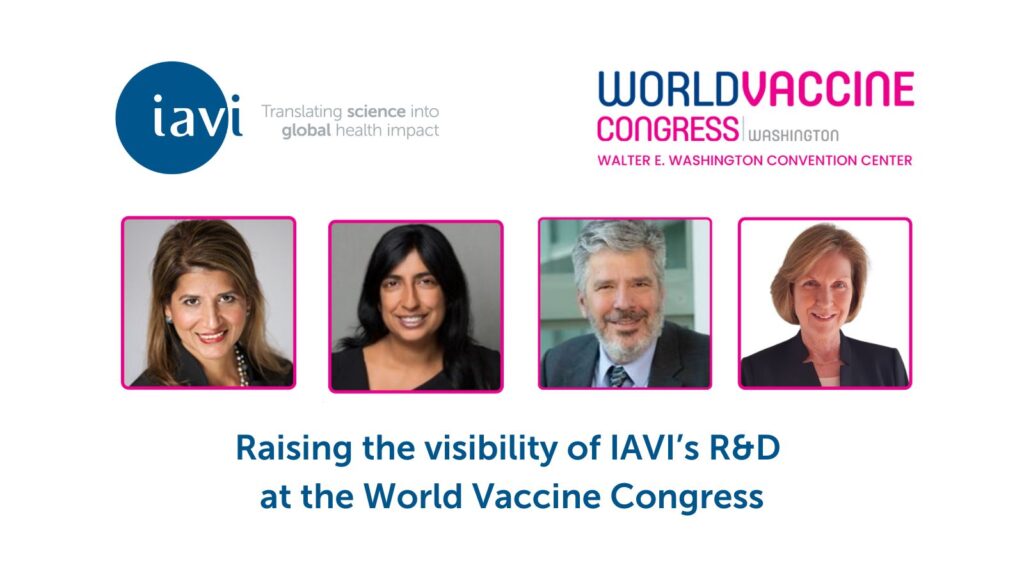 Swati Gupta, Shelly Malhotra, Jon Heinrichs, and Marion Gruber will represent IAVI at the World Vaccine Congress 2024 in Washington, D.C.