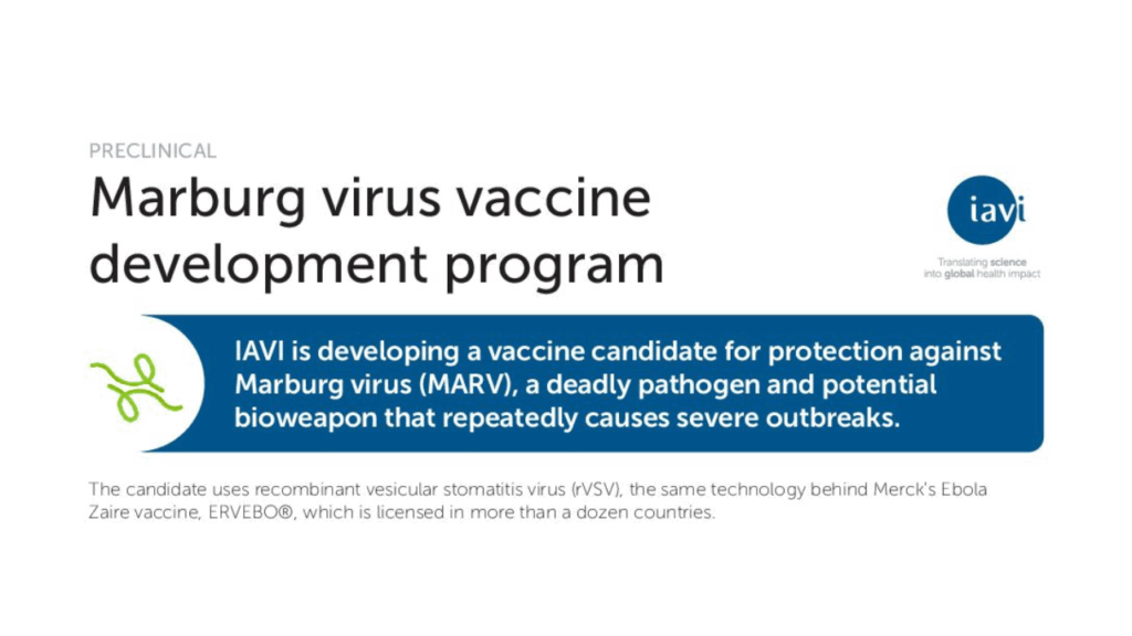 Marburg Virus Vaccine Fact Sheet Cover
