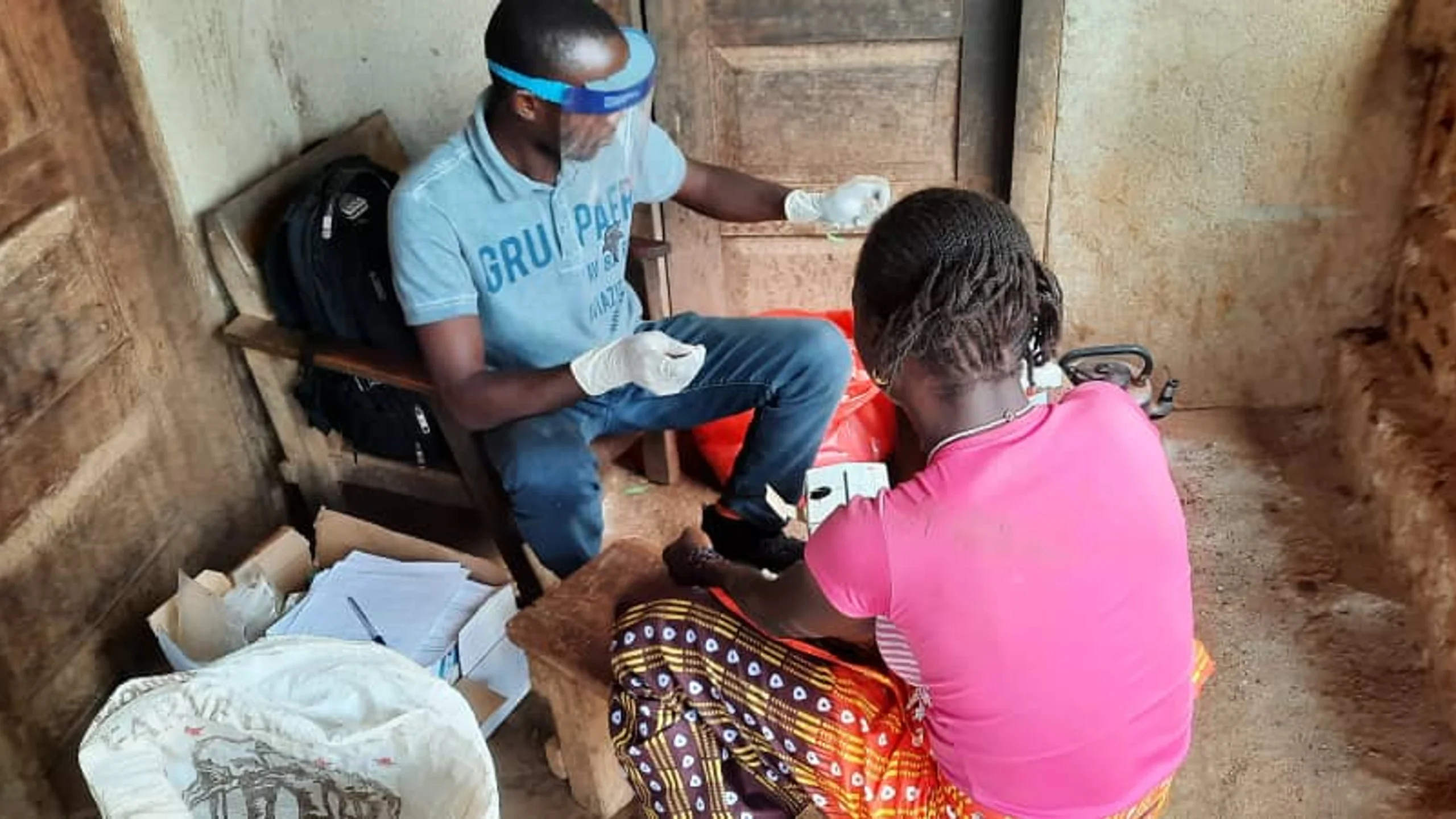 First participant vaccinated in a Phase 1 clinical study of the IAVI Lassa fever vaccine in the PREVAIL clinic, Redemption Hospital, Liberia. Credit: PREVAILFirst participant vaccinated in a Phase 1 clinical study of the IAVI Lassa fever vaccine in the PREVAIL clinic, Redemption Hospital, Liberia. Credit: PREVAIL