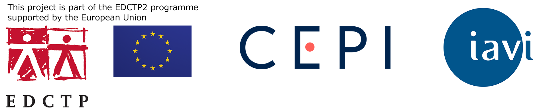 EDCTP CEPI IAVI logos