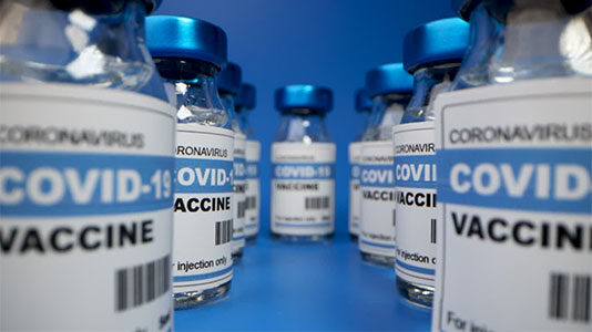 COVID vaccine vials feature