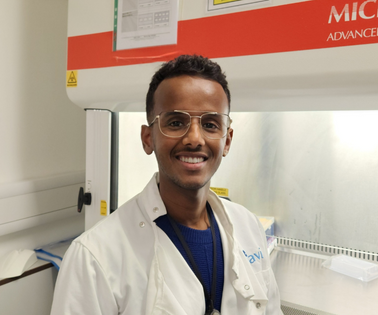 Jama Dalel, Ph.D., post-doctoral researcher, IAVI–Human Immunology Laboratory, Imperial College, London 